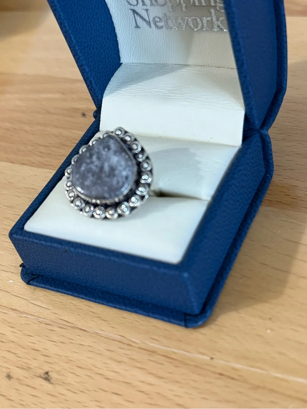 Jasper gemstone ring sz 7.5